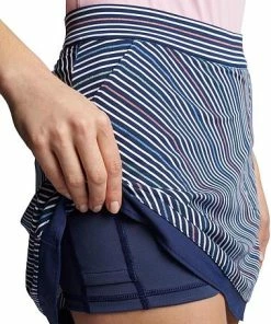 Peter Millar Women's Metallic Stripe Sally Trim Golf Skorts -Cheap Accessories Store LF22EB21C PINSN ALT Z
