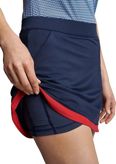 Peter Millar Women's Sally Trim Golf Skorts - Navy 5 Peter Millar Women's Sally Trim Golf Skorts - Navy - Image 5