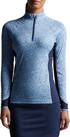 Peter Millar Women's Lightweight Sun Comfort Golf Base Layers - Blue Transfusions 1 Peter Millar Women's Lightweight Sun Comfort Golf Base Layers - Blue Transfusions