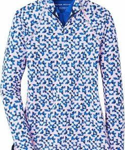 Peter Millar Women's Perth Raglan-Sleeve Quarter-Zip Golf Pullovers - Distressed Geo -Cheap Accessories Store LF22EK43 PKGEO
