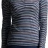 Peter Millar Women's Perth Raglan-Sleeve Metallic Stripe Quarter-Zip Golf Pullovers