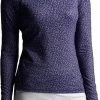 Peter Millar Women's Perth Raglan-Sleeve Quarter-Zip Golf Pullovers - Fly High Score Low Navy