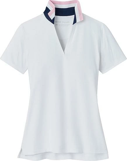 Peter Millar Women's Louise Eyelet Collar Drop-V Golf Shirts 5 Peter Millar Women's Louise Eyelet Collar Drop-V Golf Shirts - Image 5