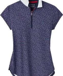 Peter Millar Women's Bianca Cap-Sleeve Quarter-Zip Golf Shirts -Cheap Accessories Store LF22EK65 FHWH