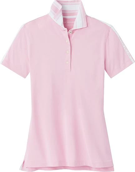 Peter Millar Women's Hicks Stripe Collar Sport Mesh Golf Shirts 4 Peter Millar Women's Hicks Stripe Collar Sport Mesh Golf Shirts - Image 4
