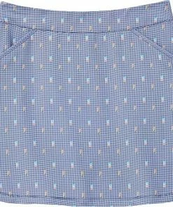 Peter Millar Women's Performance Alice Petal Hem Dominoes Sport Golf Skorts -Cheap Accessories Store LS22EB20 DMNO