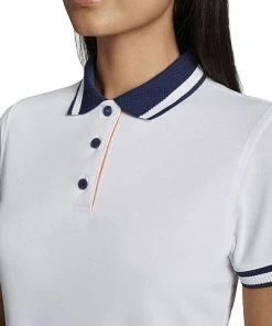 Peter Millar Women's Whitworth Sport Mesh Golf Shirts -Cheap Accessories Store LS22EK26 WHT ALT Z