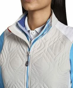 Peter Millar Women's Lizzie Hybrid Quilted Full-Zip Golf Vests 10 Peter Millar Women's Lizzie Hybrid Quilted Full-Zip Golf Vests -Cheap Accessories Store LS22EZ07 HZWH ALT D