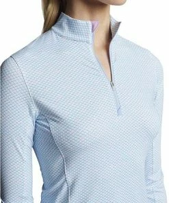 Peter Millar Women's Lightweight Sun Golf Base Layers - Crown Tiles -Cheap Accessories Store LS23EK09 LVCRT ALT Z