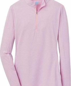 Peter Millar Women's Lightweight Sun Golf Base Layers - Pink Golf Tees -Cheap Accessories Store LS23EK09 PGTGE