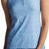 Peter Millar Women's Banded Sleeveless Golf Shirts - Blue Necessities