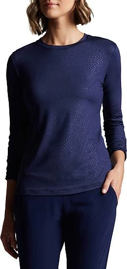 Peter Millar Women's Lunar Embossed Performance Long-Sleeve T-Shirts 1 Peter Millar Women's Lunar Embossed Performance Long-Sleeve T-Shirts
