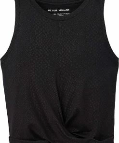 Peter Millar Women's Lunar Twist Hem Cropped Sleeveless T-Shirts 6 Peter Millar Women's Lunar Twist Hem Cropped Sleeveless T-Shirts -Cheap Accessories Store LS23EK303 SLTHB