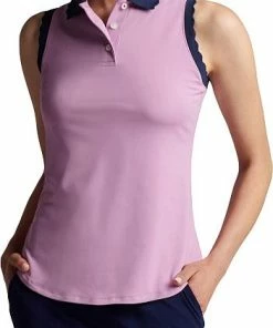 Peter Millar Women's Opal Stretch Jersey Sleeveless Golf Shirts -Cheap Accessories Store LS23EK63 LVFN ALT A CF