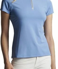 Peter Millar Women's Chrissie Quarter-Zip Golf Shirts -Cheap Accessories Store LS23EK70 CHABL ALT A CF