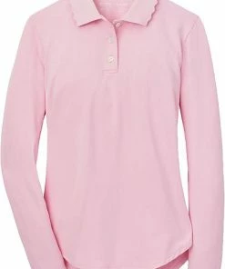 Peter Millar Women's Opal Stretch Jersey Long Sleeve Golf Shirts -Cheap Accessories Store LS23EK71 PALMP