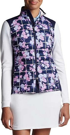 Peter Millar Women's Merge Hybrid Full-Zip Golf Jackets - Picnic Floral 1 Peter Millar Women's Merge Hybrid Full-Zip Golf Jackets - Picnic Floral