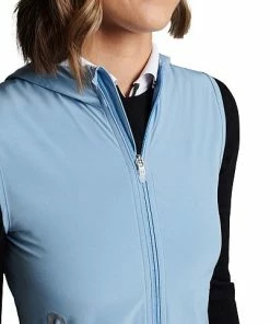 Peter Millar Women's Jameson Flex Adapt Hooded Full-Zip Golf Vests -Cheap Accessories Store LS23EZ14 CHABL ALT D