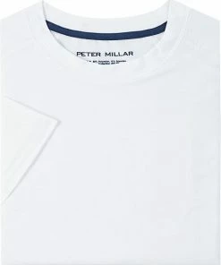Peter Millar Apollo Performance Casual T-Shirts -Cheap Accessories Store MA22EK300 WHT