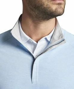 Peter Millar Crown Crafted Stealth Performance Quarter-Zip Golf Pullovers - Tour Fit -Cheap Accessories Store MA22EK560 BFRST life4