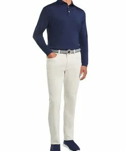 Peter Millar Solid Stretch Jersey Long Sleeve Golf Shirts -Cheap Accessories Store ME0EK01SLS NAV life3