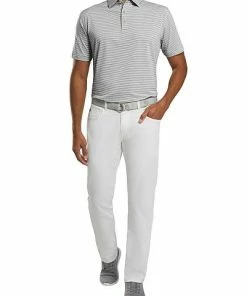 Peter Millar Hales Stripe Stretch Jersey Golf Shirts -Cheap Accessories Store ME0EK03S IRON life4