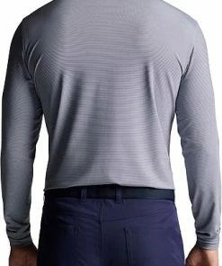 Peter Millar Jubilee Performance Jersey Long Sleeve Golf Shirts -Cheap Accessories Store ME0EK11SLS NAV ALT B CF