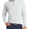 Peter Millar Perth Stretch Loop Terry Quarter-Zip Golf Pullovers