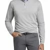 Peter Millar Perth Melange Performance Quarter-Zip Golf Pullovers