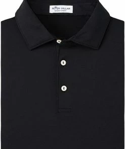 Peter Millar Solid Stretch Mesh Golf Shirts 8 Peter Millar Solid Stretch Mesh Golf Shirts -Cheap Accessories Store ME0EK50S BLK pm z 3