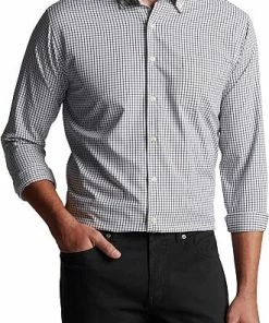 Peter Millar Hanford Performance Twill Sport Woven Button-Downs -Cheap Accessories Store ME0W41LTBP BLK ALT A CF
