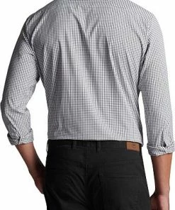 Peter Millar Hanford Performance Twill Sport Woven Button-Downs -Cheap Accessories Store ME0W41LTBP BLK ALT B CF