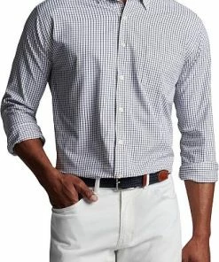 Peter Millar Hanford Performance Twill Sport Woven Button-Downs