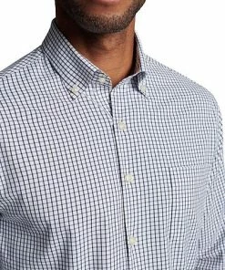 Peter Millar Hanford Performance Twill Sport Woven Button-Downs -Cheap Accessories Store ME0W41LTBP NAV ALT Z