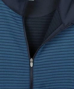 Peter Millar Pemberton Channel Cord Full-Zip Golf Jackets -Cheap Accessories Store MF18EK47 NVY mat
