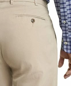 Peter Millar Crown Fleece Flat Front Golf Pants -Cheap Accessories Store MF20B51 KHA ALT Z