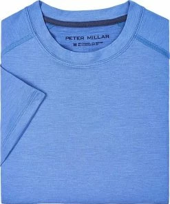 Peter Millar Apollo Performance Casual T-Shirts -Cheap Accessories Store MF21EK300 TRBLU