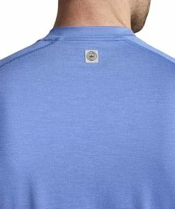 Peter Millar Apollo Performance Casual T-Shirts -Cheap Accessories Store MF21EK300 TRBLU ALT Z