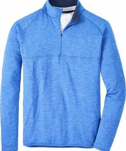 Peter Millar Maven Performance Quarter-Zip Casual Pullovers -Cheap Accessories Store MF21EK340 TRBLU