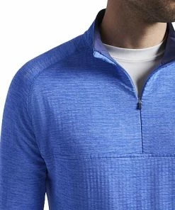 Peter Millar Maven Performance Quarter-Zip Casual Pullovers -Cheap Accessories Store MF21EK340 TRBLU ALT C