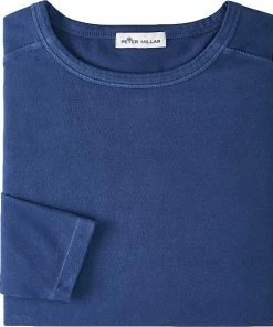 Peter Millar Lava Wash Jersey Long Sleeve Casual T-Shirts -Cheap Accessories Store MF21K22 ATL