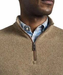 Peter Millar Crown Sweater Fleece Quarter-Zip Golf Pullovers 10 Peter Millar Crown Sweater Fleece Quarter-Zip Golf Pullovers -Cheap Accessories Store MF21K60 KHA ALT Z
