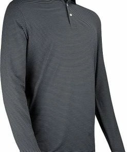 Peter Millar Lyons Stripe Performance Long Sleeve Golf Shirts