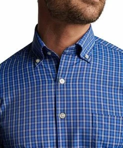 Peter Millar Tadley Performance Twill Sport Woven Button-Downs -Cheap Accessories Store MF22EW05BL ATL ALT Z