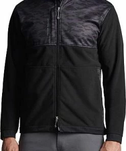 Peter Millar Thermal Block 3L Full-Zip Golf Jackets - Camo