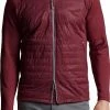 Peter Millar Hyperlight Merge Hybrid Performance Full-Zip Golf Jackets - Bordeaux