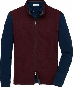 Peter Millar Crown Sweater Fleece Full-Zip Golf Vests -Cheap Accessories Store MF22K61 CLRT