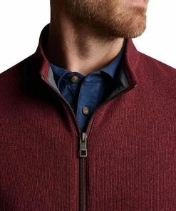 Peter Millar Crown Sweater Fleece Full-Zip Golf Vests -Cheap Accessories Store MF22K61 CLRT ALT D