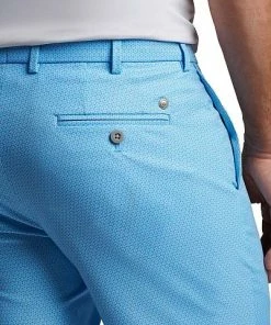 Peter Millar Crown Crafted Surge Performance Geo Print Golf Shorts -Cheap Accessories Store MF22XB11 BFRST ALT B