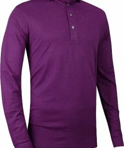 Greyson Clothiers Omaha Long Sleeve Golf Shirts -Cheap Accessories Store MFA22K10LS 373 front